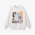 White Figure Painting Sweatshirt GM9902-29