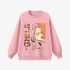 Pink Portrait Print Sweatshirt GM9903-32