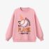 Pink Letters Print Sweatshirt GM9903-35