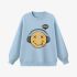 Sky Blue Cartoon Print Sweatshirt GM9904-37