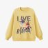 Yellow Figure Painting Sweatshirt GM9906-30