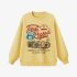 Yellow Letters Print Sweatshirt GM9906-34