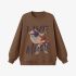 Brown Figure Painting Sweatshirt GM9909-30