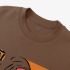 Brown Portrait Print Sweatshirt GM9909-32