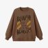 Brown Letters Print Sweatshirt GM9909-36