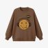 Brown Cartoon Print Sweatshirt GM9909-37