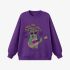 Purple Cartoon Print Sweatshirt GM9911-27