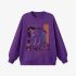 Purple Figure Painting Sweatshirt GM9911-29