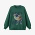 Dark Green Figure Painting Sweatshirt GM9912-30