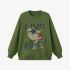 Grass Green Figure Painting Sweatshirt GM9913-30