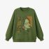 Grass Green Head Portrait Sweatshirt GM9913-32