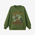 Grass Green Figure Painting Sweatshirt GM9913-33