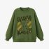 Grass Green Letters Print Sweatshirt GM9913-36